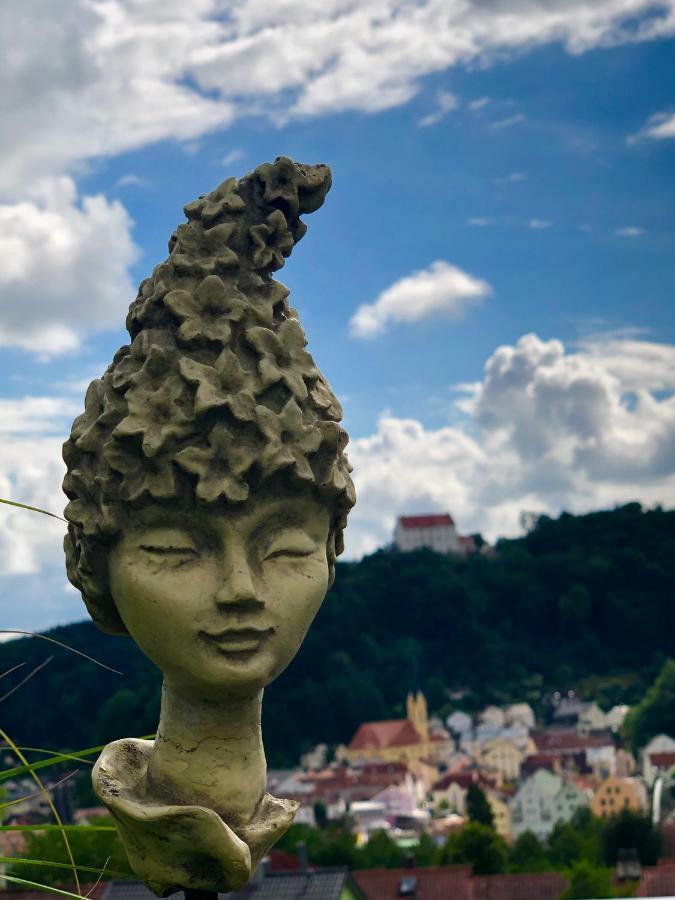 Ferienwohnung Burgenblick Mit Blick Auf リーデンブルク エクステリア 写真